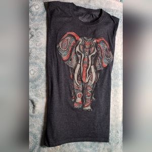 Male Elephant Print Shirt.